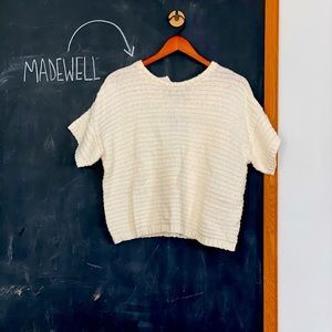 Madewell Lace-Back Sweater Tee Size M
